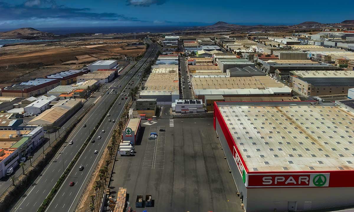 Vista aérea de una parte del polígono de El Goro - dir. sur